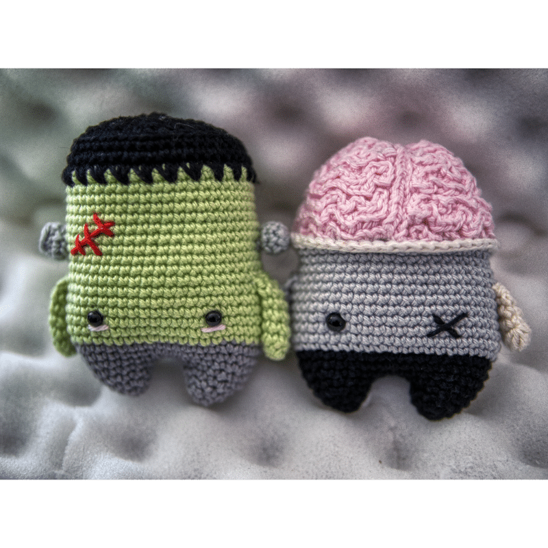Set Halloween amigurumi - Frankenstein (Franck)